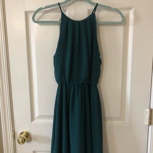 Emerald summer dress